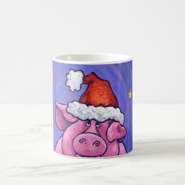 Pig Christmas Color Morph Mug (Center)