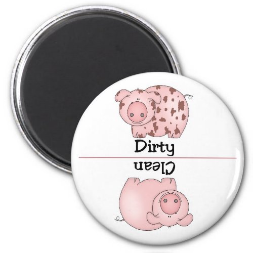 Pig Clean Dirty Dishwasher Magnet