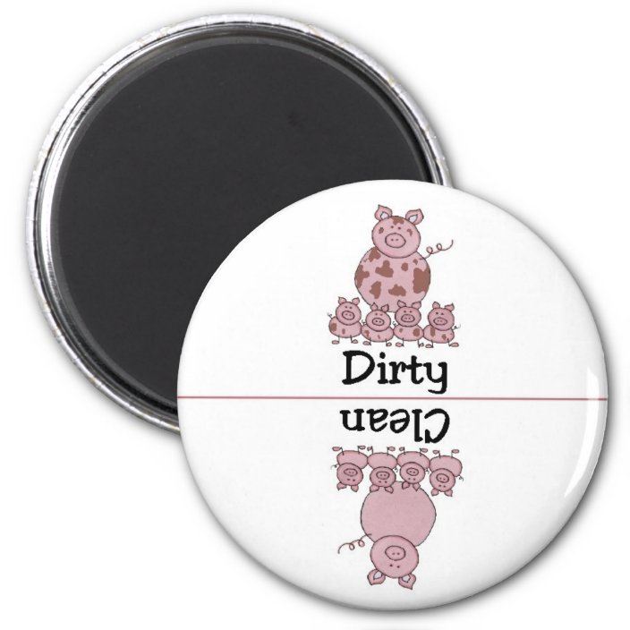 Pig Clean Dirty Dishwasher Magnet | Zazzle.com