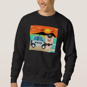 Pig Cop, Hog Lover, Funny Farm Animal Lover For Me Sweatshirt