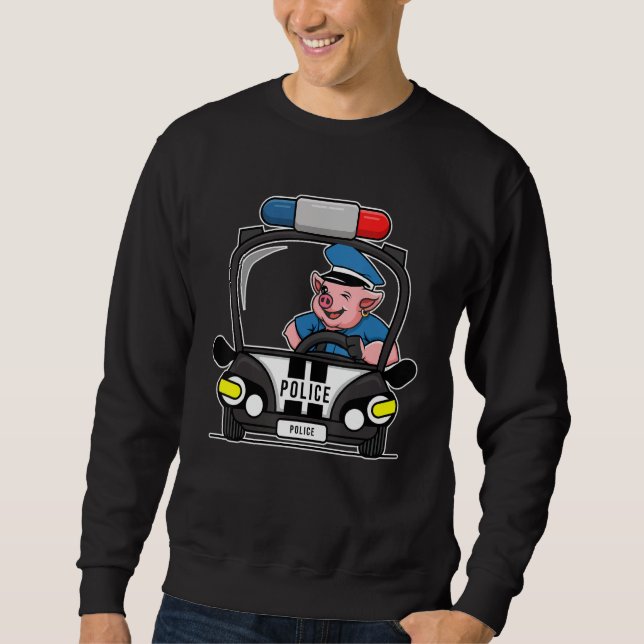 Pig Cop, Hog Lover, Funny Farm Animal Lover For Me Sweatshirt (Front)