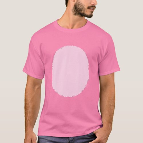 Pig Costume Pig Belly Pink Fur Barnyard Animal T_Shirt