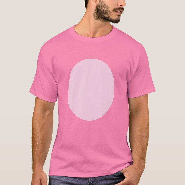 Pig Costume Pink Pig Belly Halloween Dress Up Funn T-Shirt (Front)