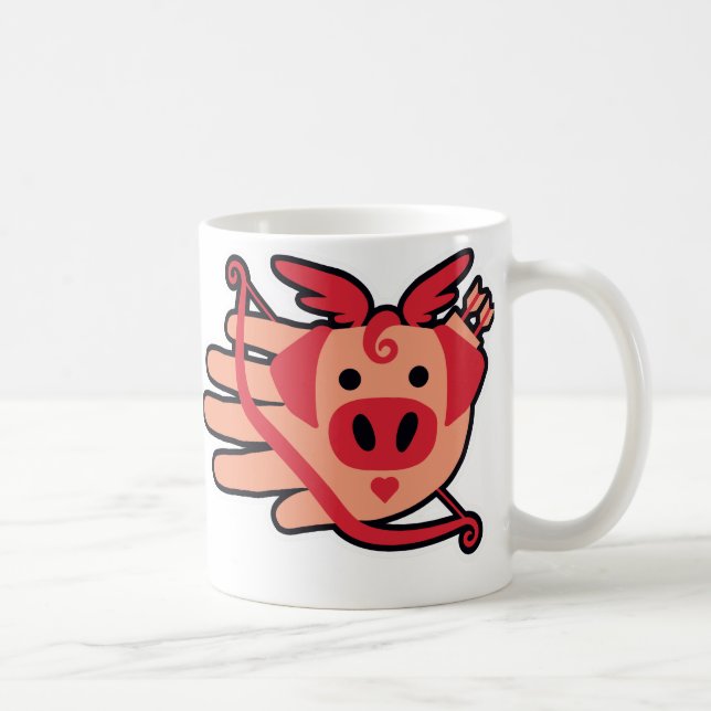 Pig Cupid Cupig Mug (Right)