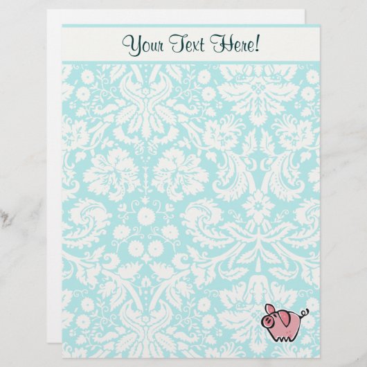 Pig; Cute (Front/Back)