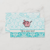 Pig; Cute Business Card (Front/Back)