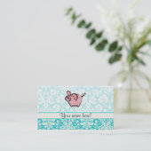 Pig; Cute Business Card (Standing Front)