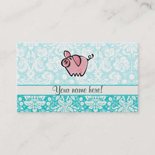 Pig; Cute Business Card Templates