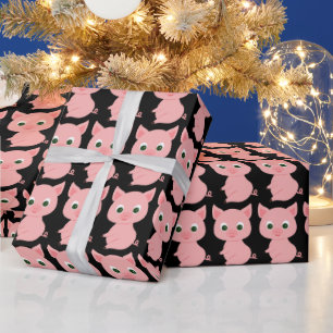 PIG CUTE PINK PIGGY WRAPPING PAPER