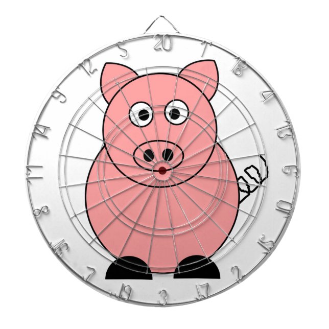 Pig Dartboard With Darts (Front)