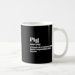 Pig Definition Bycon Funny Bbq Byrbecue Grill Men Coffee Mug