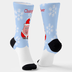 Pig Design Christmas Socks
