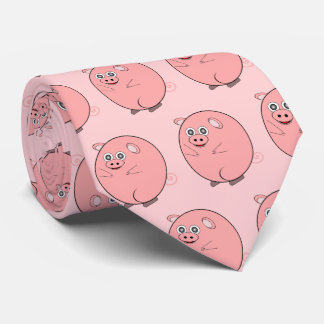 Pig Design Neck Tie