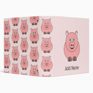 Pig Design Personalised 3 Ring Binder