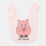 Pig Design Personalised Baby Bib