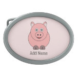Pig Design Personalised Belt Buckle