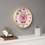 Pig Design Personalised Clock