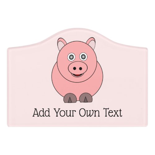 Pig Design Personalised Door Sign