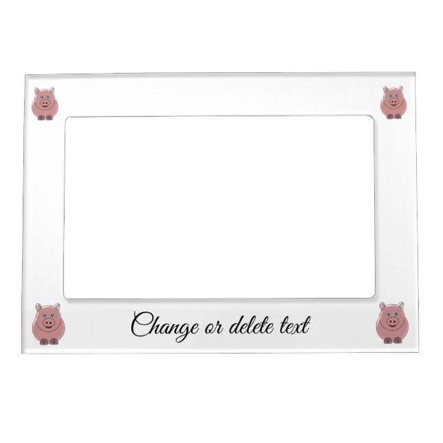 Pig Design Personalised Magnetic Frame (Front)