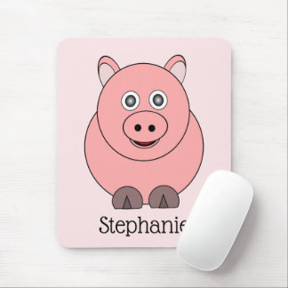 Pig Design Personalised Mouse Pad