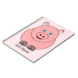 Pig Design Personalised Notebook