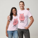 Pig Design Personalised T-Shirt