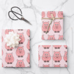 Pig Design Wrapping Paper Sheets