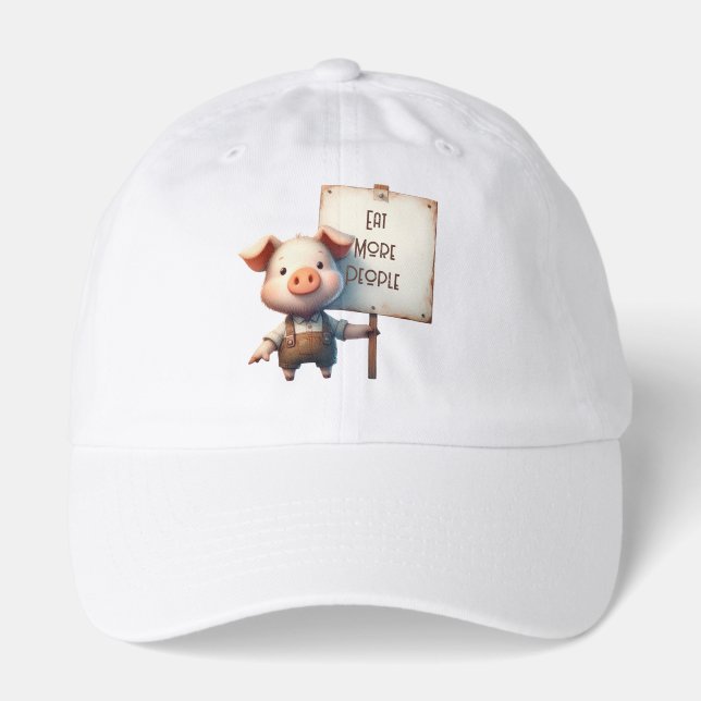 Pig - Eat More People Hat (Front)
