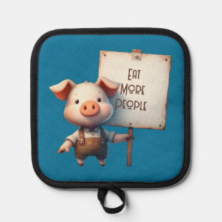 Pig - Eat More People Oven Mitt Pot Holder