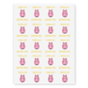 Pig Egg Easter Gift Easter Love Pig Temporary Tattoos