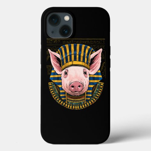 Pig Egyptian Pharaoh Historian Archaeologist 90 iPhone 13 Case