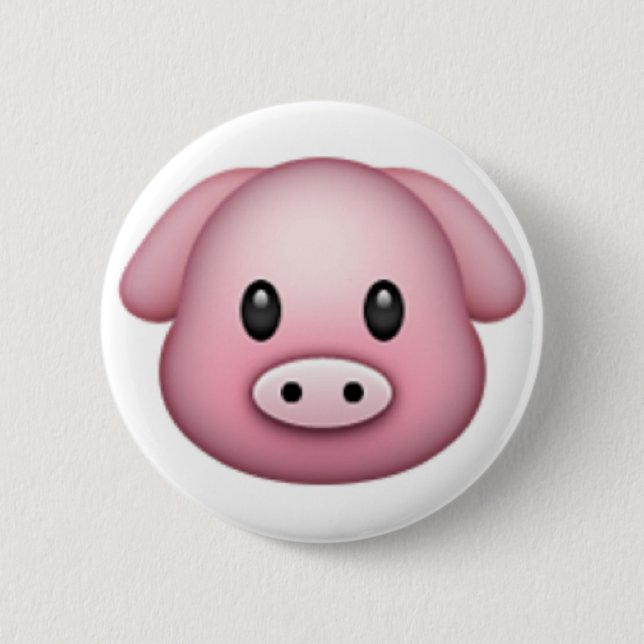 Pig Emoji Button (Front)