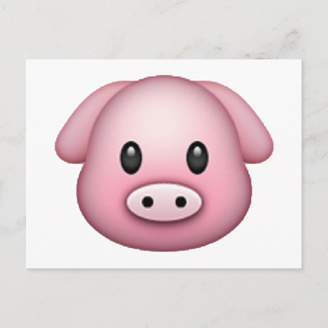 Pig - Emoji Postcard (Front)