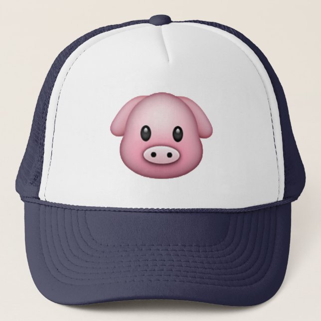 Pig - Emoji Trucker Hat (Front)