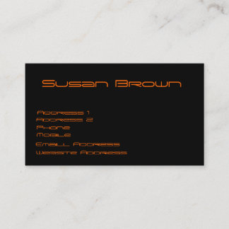 Pig Face Business Cards