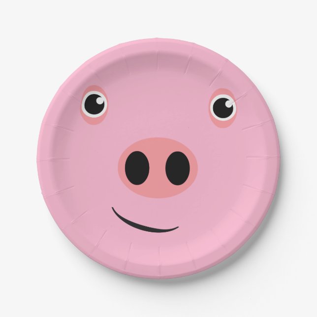 Pig Face Paper Plates (Front)