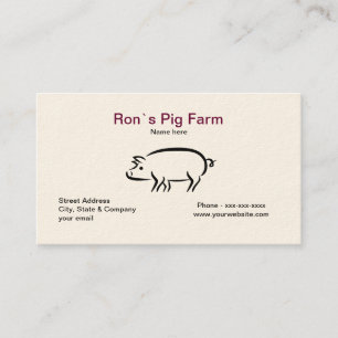 Pig Farm Business Card