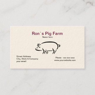 Pig Farm Business Card