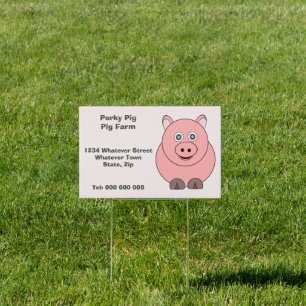 Pig Farm Custom Sign