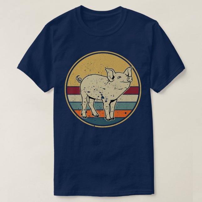 Pig Farm Pork Meat - Animal Piglet Farming Farmer  T-Shirt (Design Front)