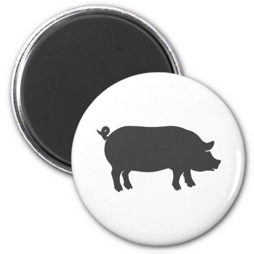 Pig farm silhouette _ Choose background color Magnet