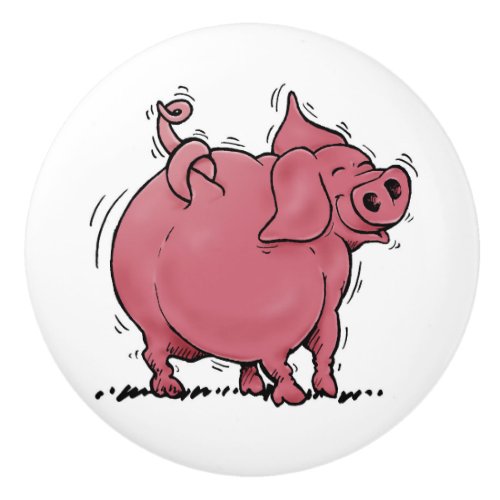 Pig Farmhouse Ceramic Knob
