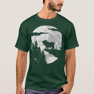 Pig Farming Pig Silhouette Piglet Farming Farmer T-Shirt