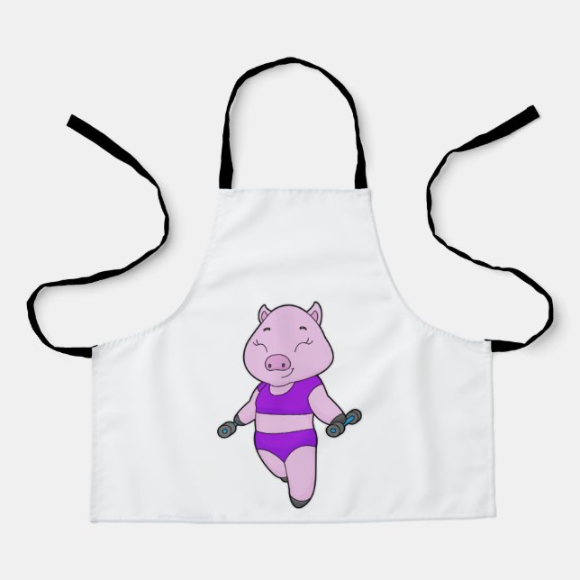 Pig Fitness Dumbbell Apron (Front)