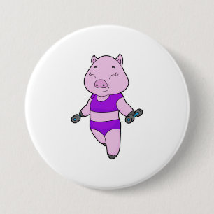 Pig Fitness Dumbbell Button
