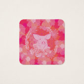 pig,flower of life, blue, mandala,zen,chakra,patt (Front)