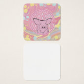 pig,flower of life, rose, mandala,zen,chakra, (Front & Back)