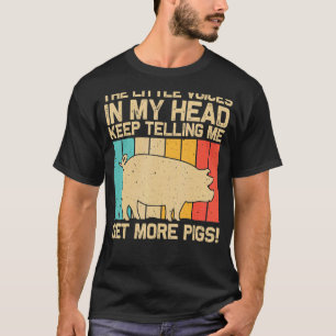 Pig For Men Women Bacon Animal Swine Farmer Pigs 2 T-Shirt