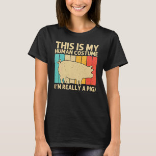 Pig For Men Women Bacon Animal  Swine Farmer Pigs T-Shirt