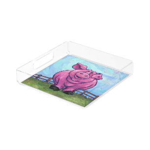 Pig Gifts & Accessories Acrylic Tray